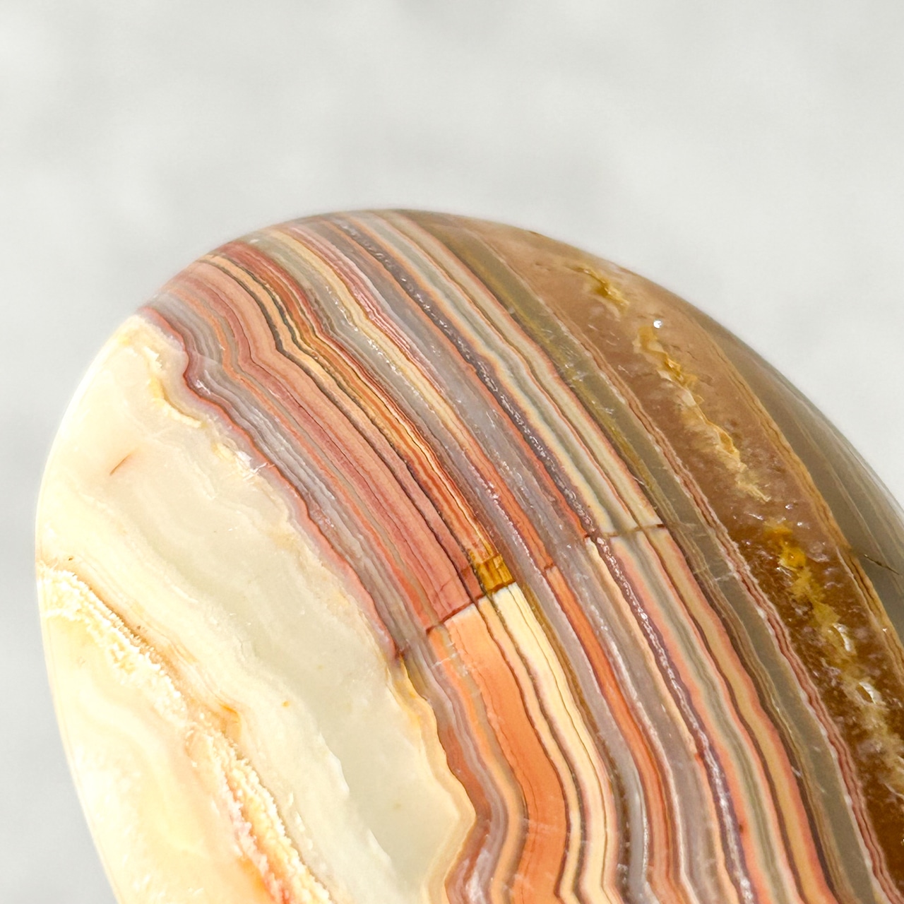 クレイジーレースアゲート パームストーン * Lace Agate * 天然石