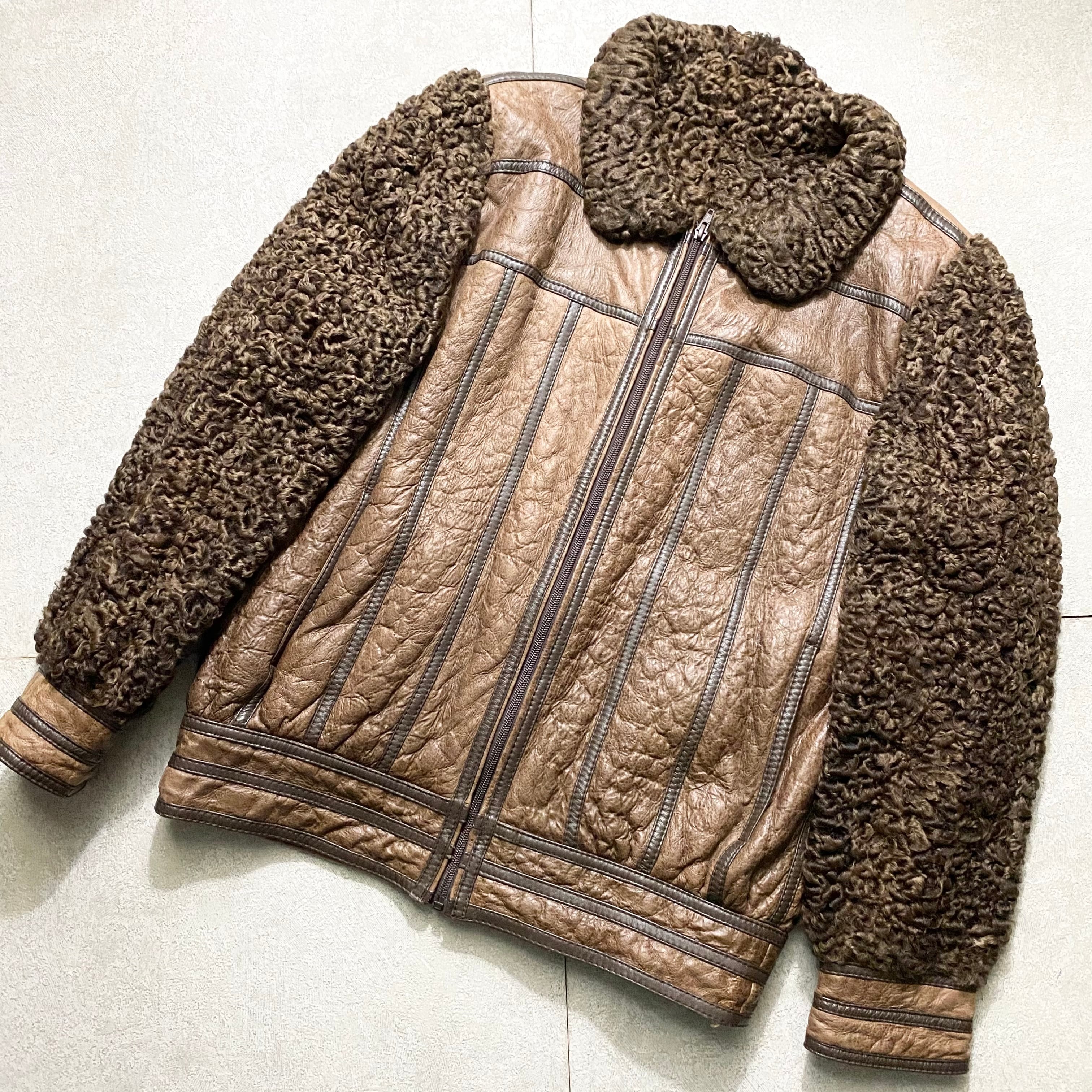 vintage CHRISTIAN DIOR “boutique fourrure” fur×leather vintage CHRISTIAN DIOR “boutique fourrure” fur×leather