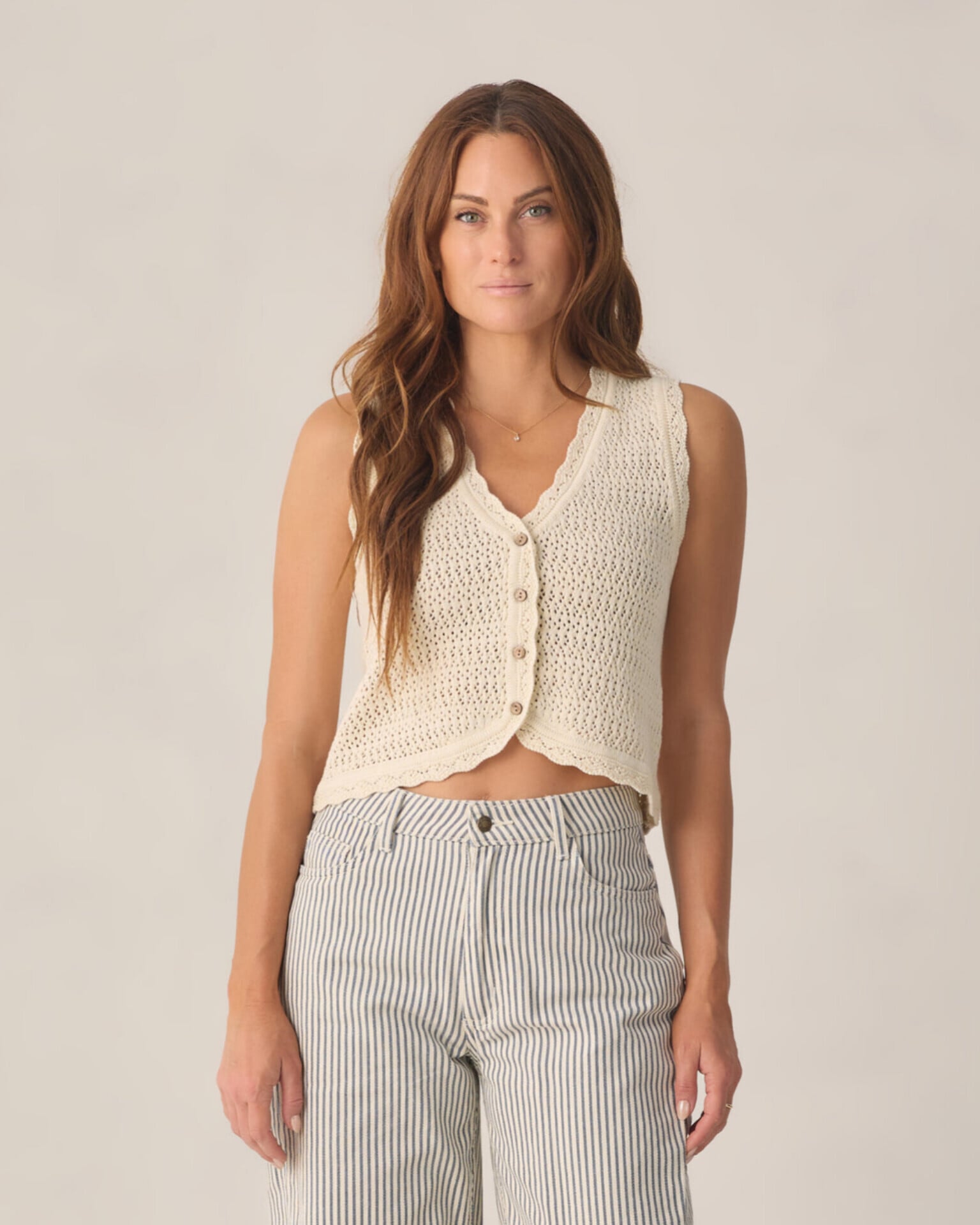 【Rylee+Cru】KNIT VEST / NATURAL
