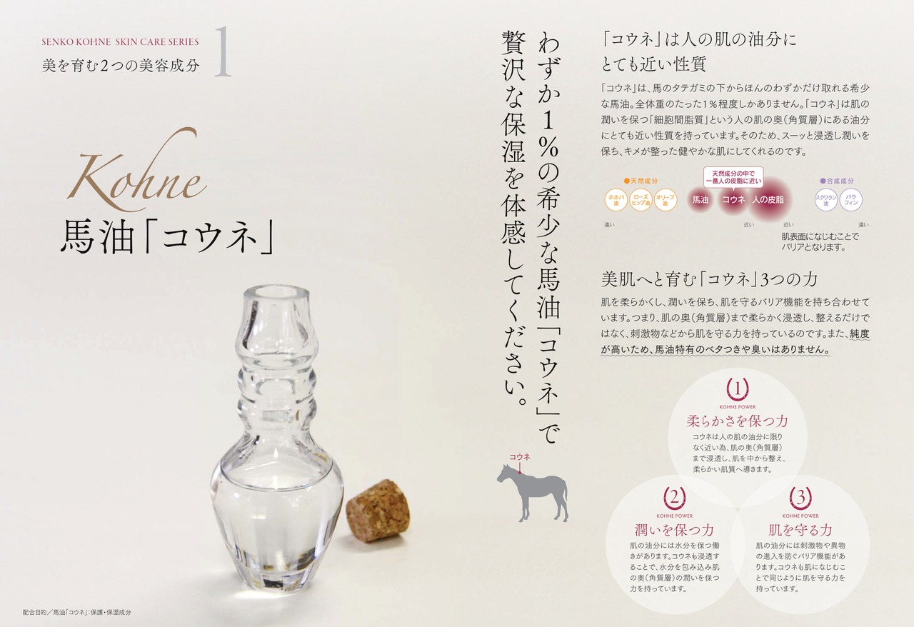 SENKO KOHNE　コウネ・ピュアクリーム(馬油クリーム)40ml