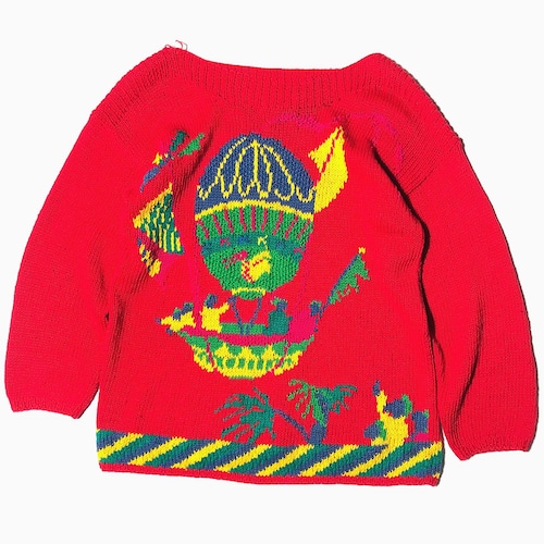 Vintage 80's【Jennifer reed】"Balloon Boat" Knit Sweater