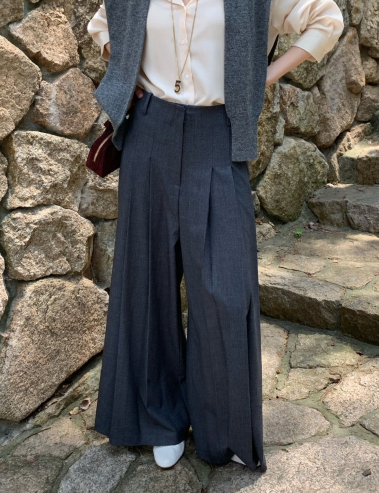 【新作5%OFF・3日間】High TR Slacks_2colors
