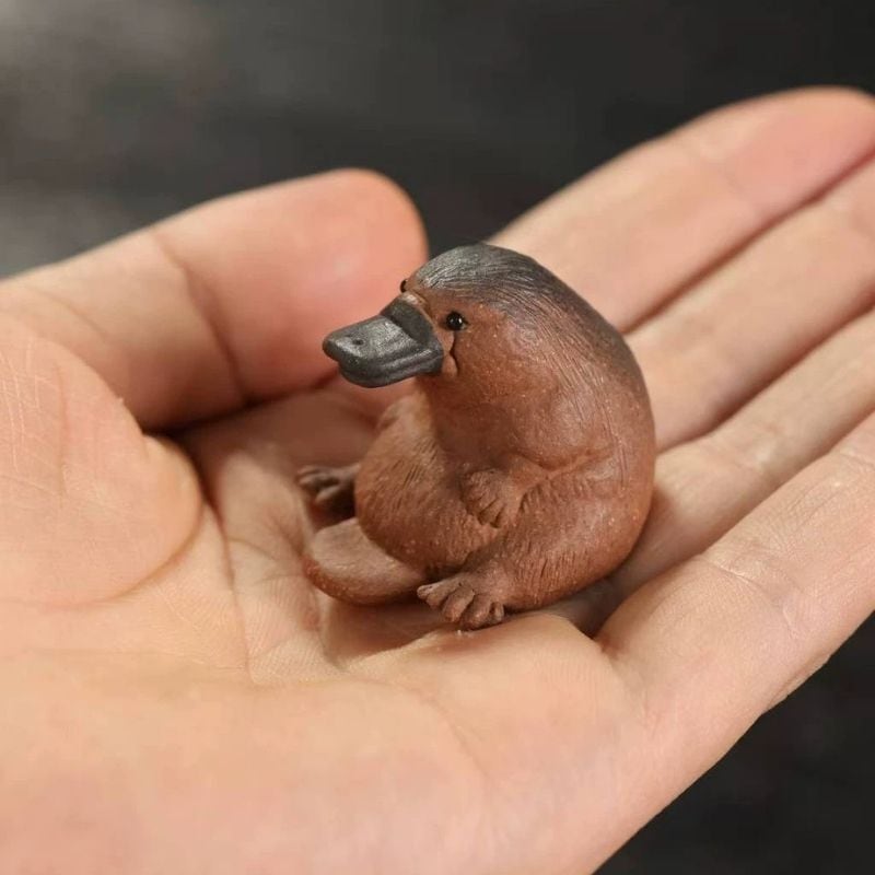 カモノハシ 動物 置物 オブジェ 風水 開運 インテリア アニマル 茶玩