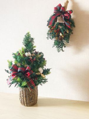 クリスマス スワッグ&ツリーセット(アーティフィシャル
