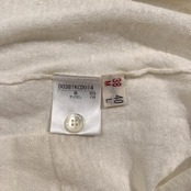 Mademoiselle NON NON マドモアゼルノンノン ロング リネン ニット カーディガン サイズ 38 M /ホワイト/サマーニット/麻素材