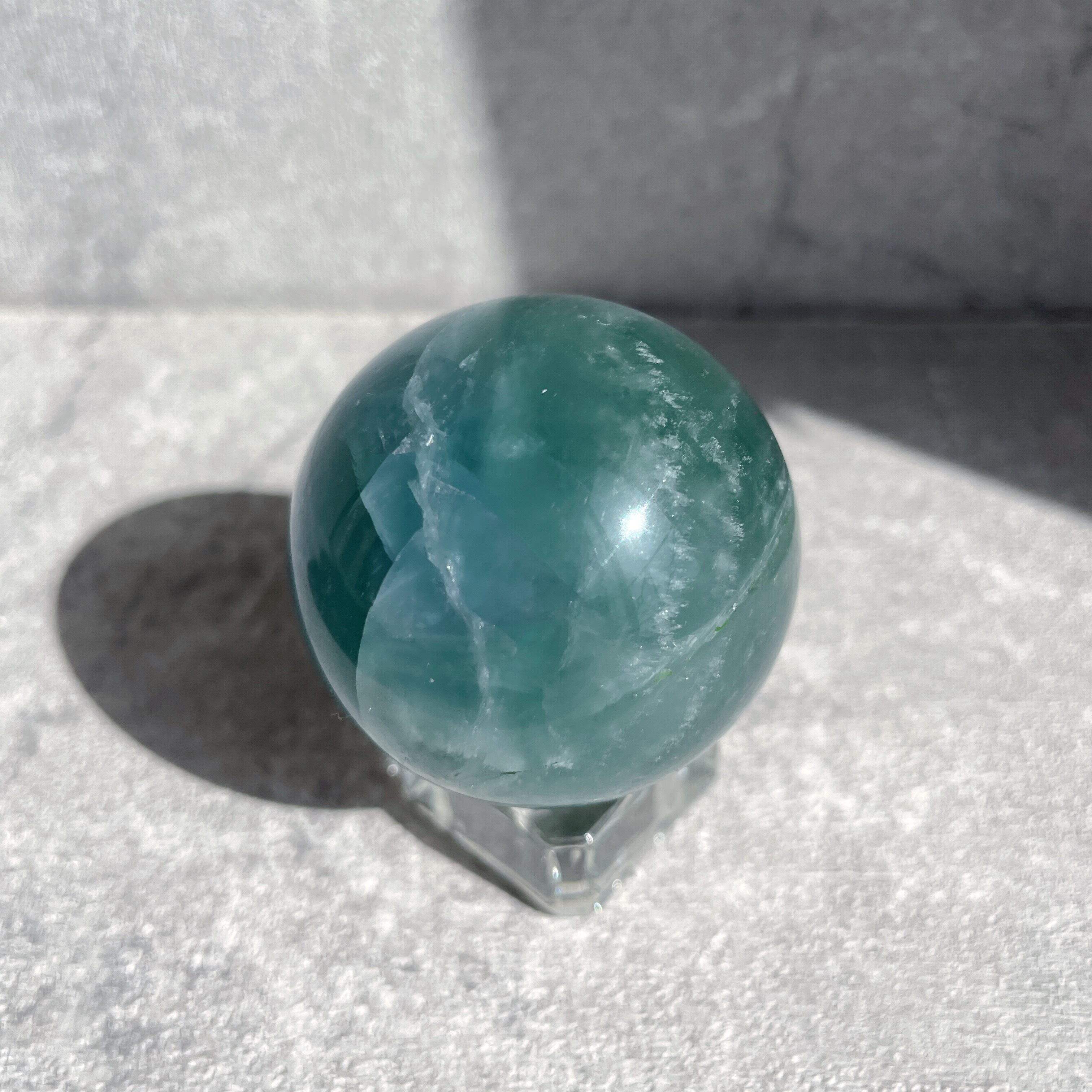 グリーンフローライト スフィア（丸玉）14◇Green Fluorite sphere