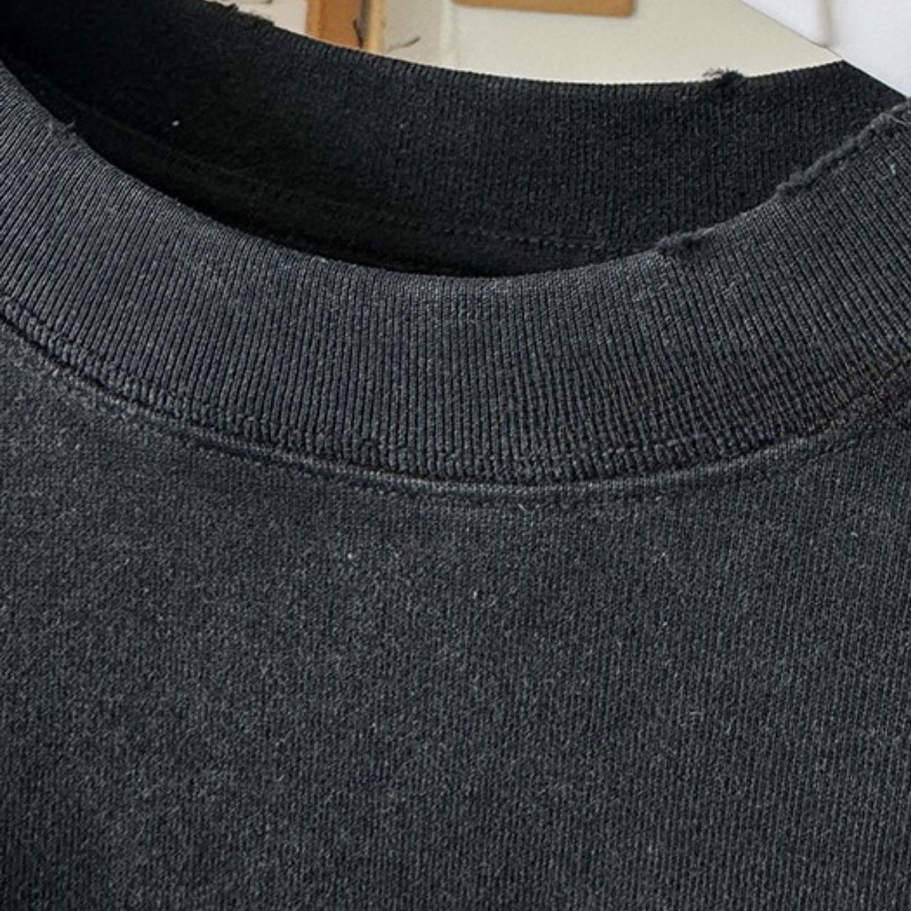 ダメージヴィンテージ風バックプリントロングTシャツ　1051