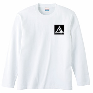 【UNISEX】ACTPROS スクエアロゴ 5.6oz 長袖Tシャツ【3colors】