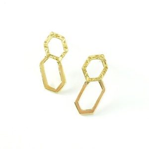 Snake Scales Pierced Earring-Pastel Orange(片耳)