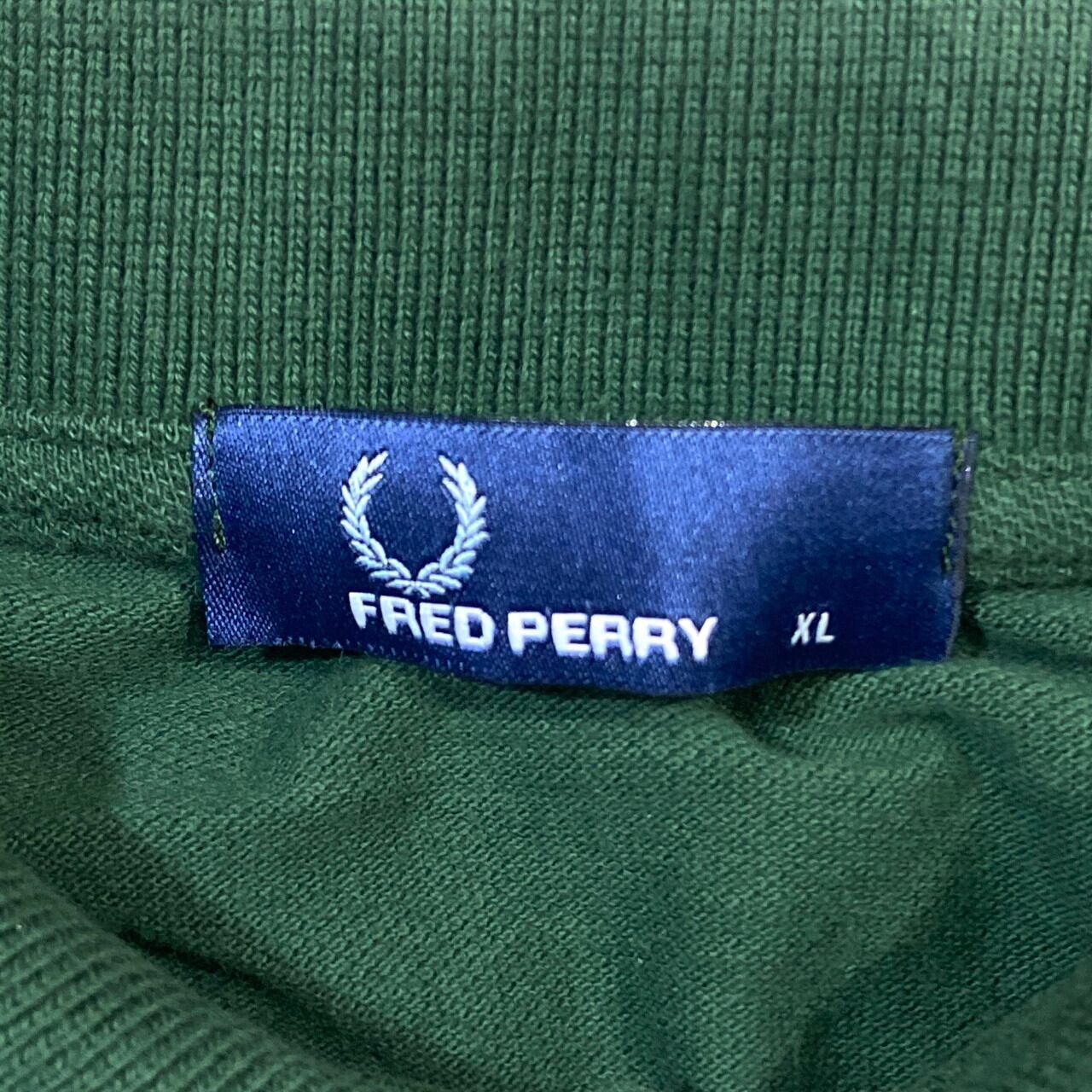 トルコ製 FRED PERRY フレッドペリー 無地 長袖ポロシャツ メンズXL グリーン 緑色 古着【ポロシャツ】 | cave  古着屋【公式】古着通販サイト