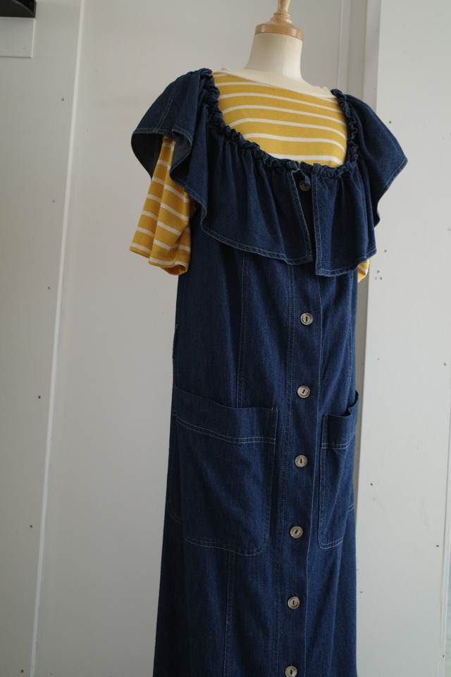 blossom denim one-piece(MOSCHINO)