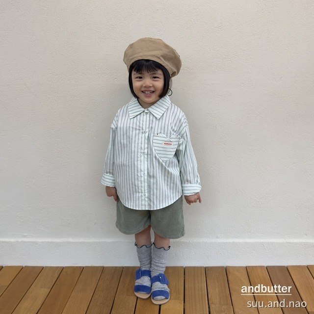 取寄:ANDBUTTER マカロンシャツ/Jr※送料無料