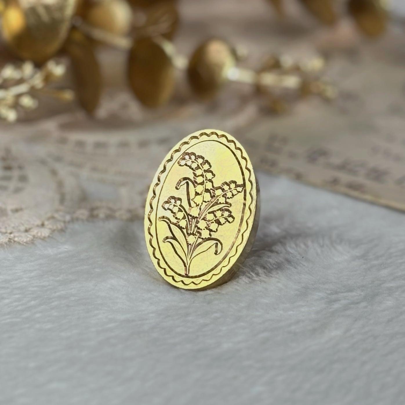 【縦30㎜×横20㎜】スズラン2【スタンプヘッド】#SWH-44