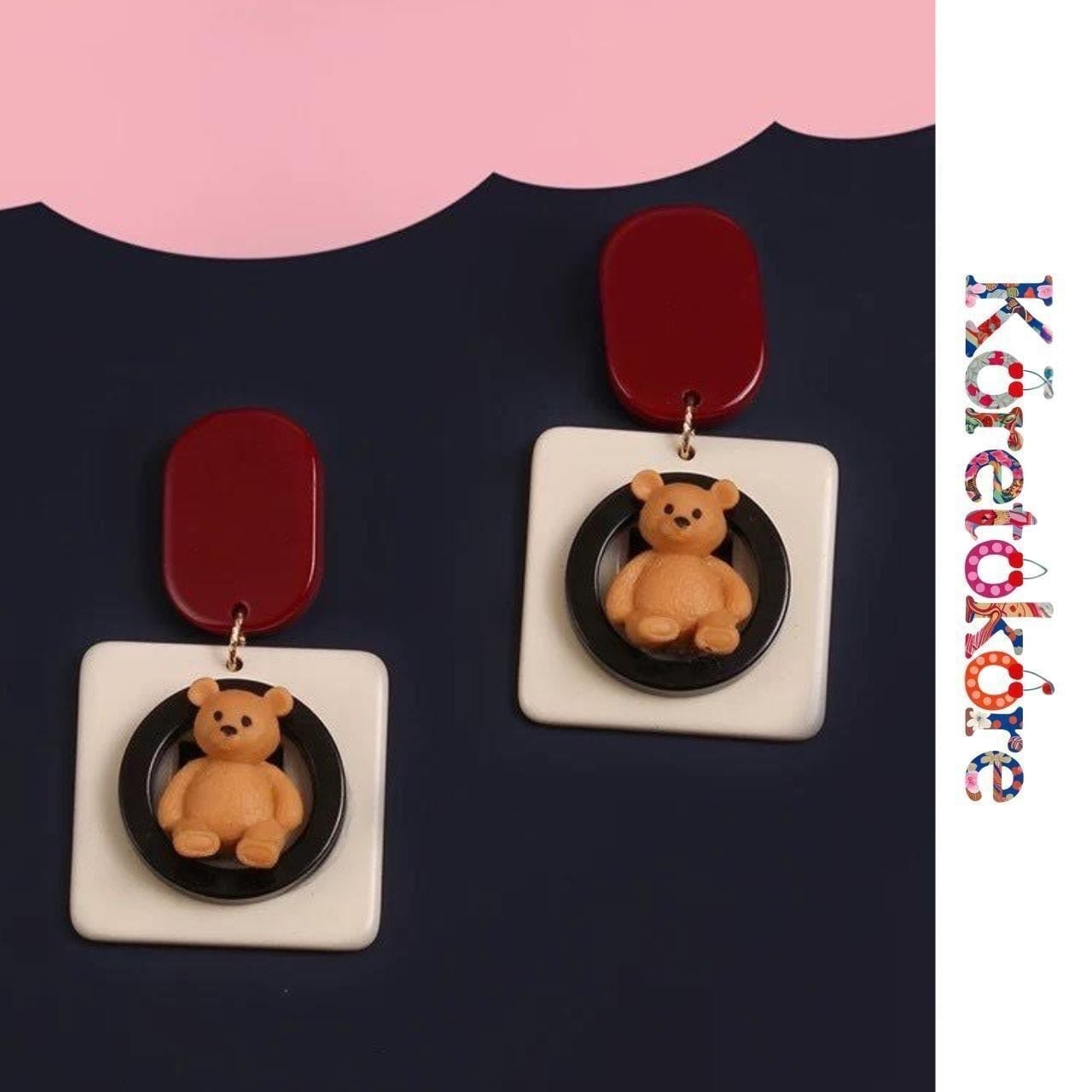 Buranko Bear Earrings A5045