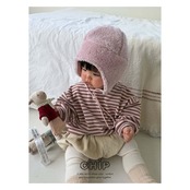 【取寄】CHIP ふわふわストライプ柄Tシャツ|冬服|韓国子供服