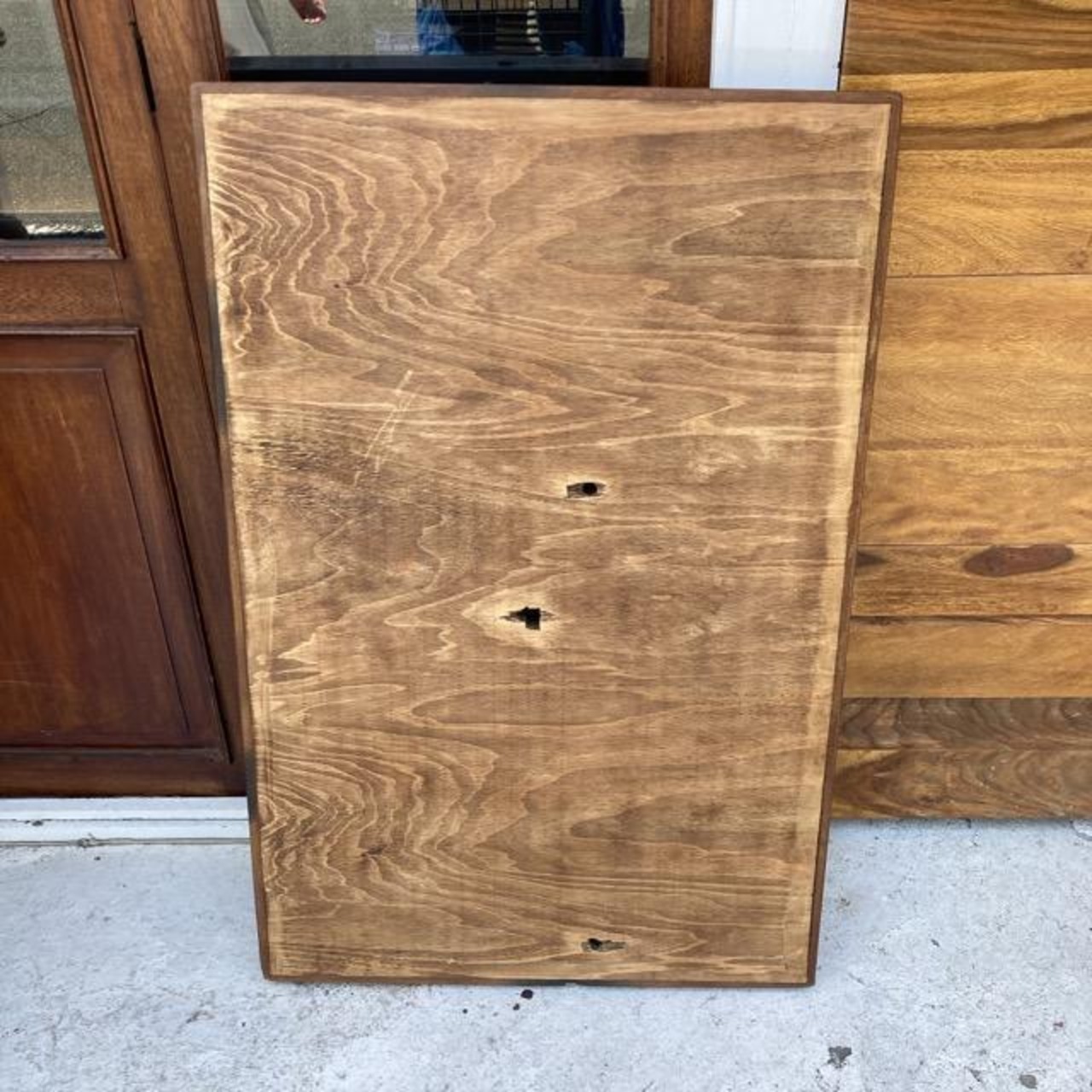 TOPANGA Furniture　リサイクルチークウッド天板　93×61cm
