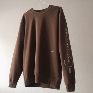 big silhouette sweat / dark brown