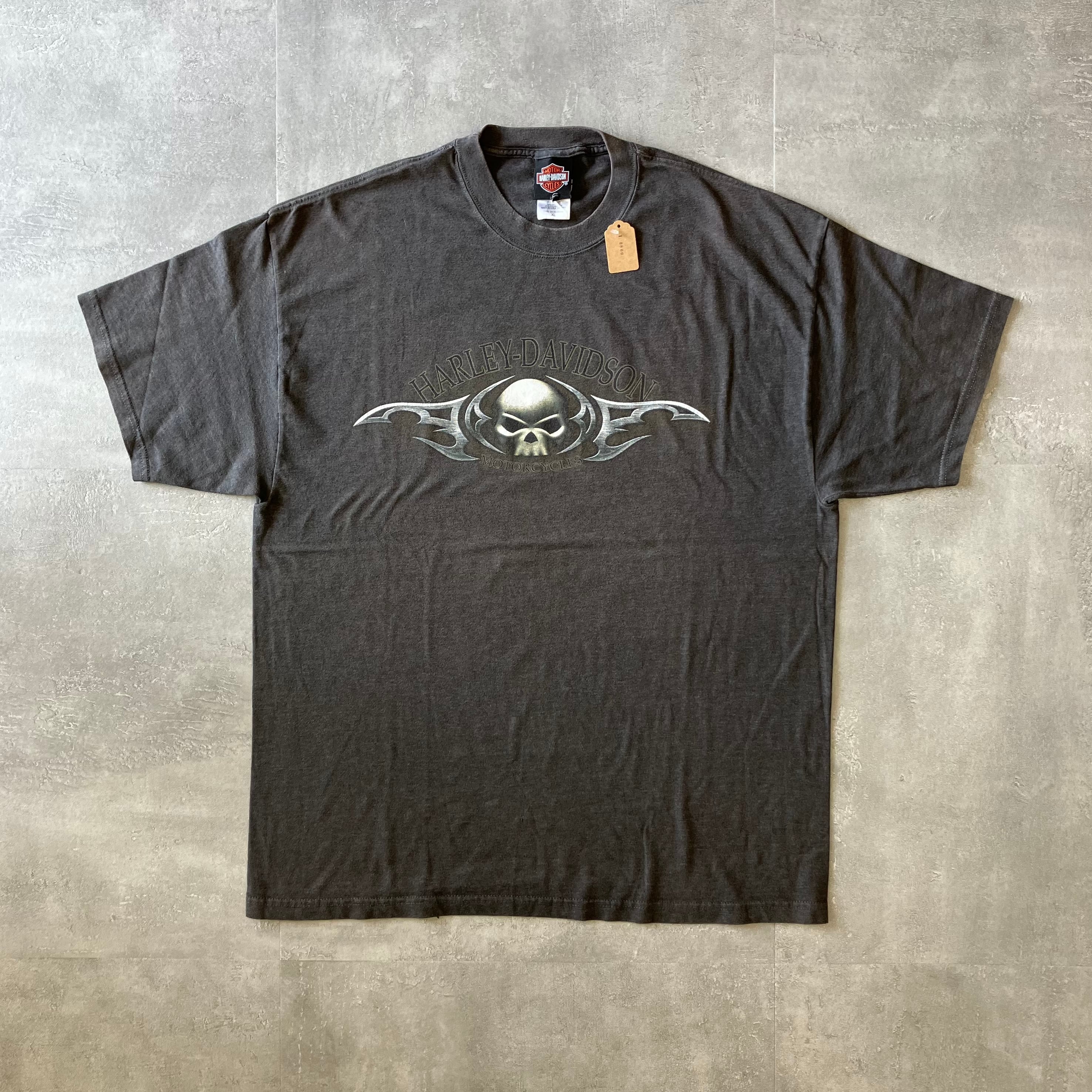 Harley-Davidson ハーレーダビッドソン 00s usa製 両面プリントTee チャコールグレー XL No.2205