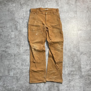 10s ブラウン ダブルニー Carhartt カーハート 34×32