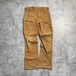 10s ブラウン ダブルニー Carhartt カーハート 34×32