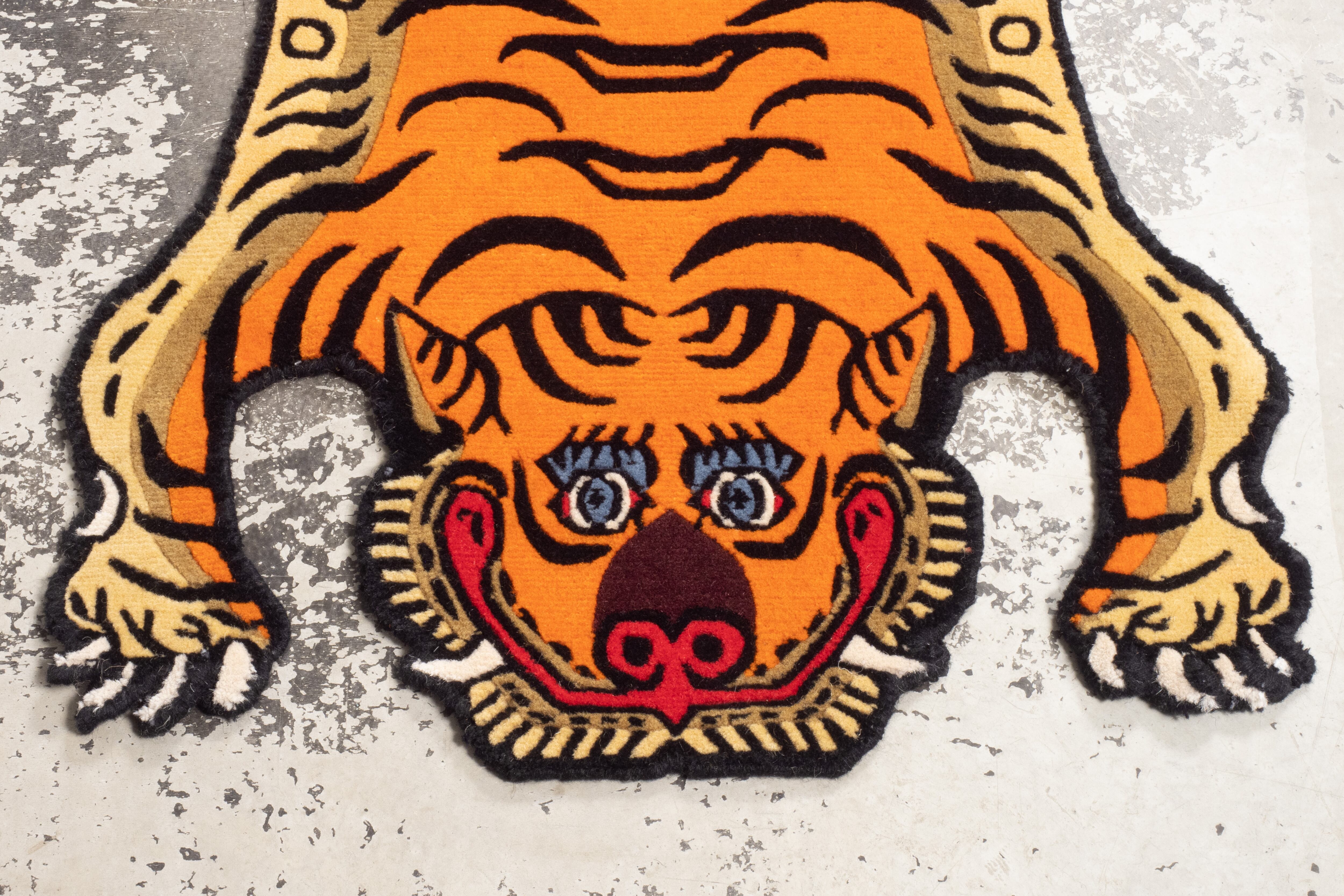 Tibetan Tiger Rug 《Sサイズ•ウール153》チベタンタイガーラグ
