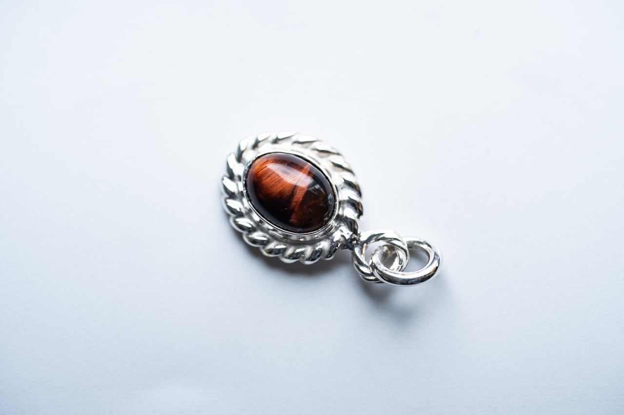 P-097 SV タイガーアイ | WAKAN SILVER SMITH online store