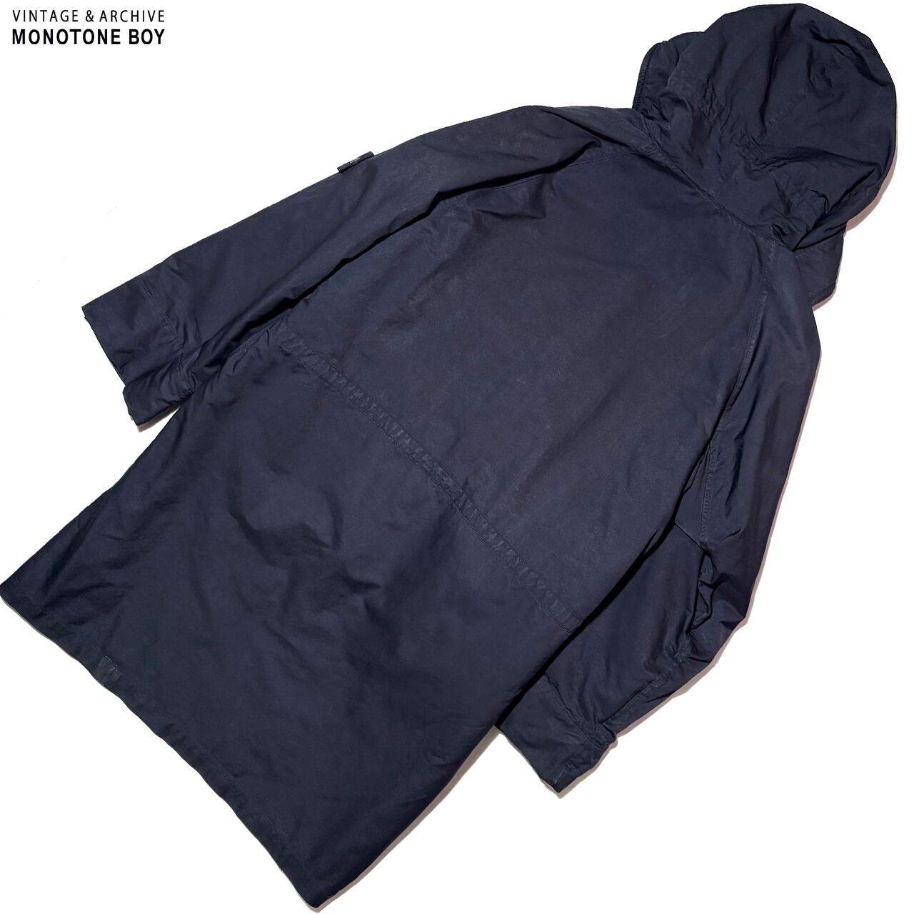 STONE ISLAND 2006AW Vintage Navy Long Coat XL Dutch Rope Liner