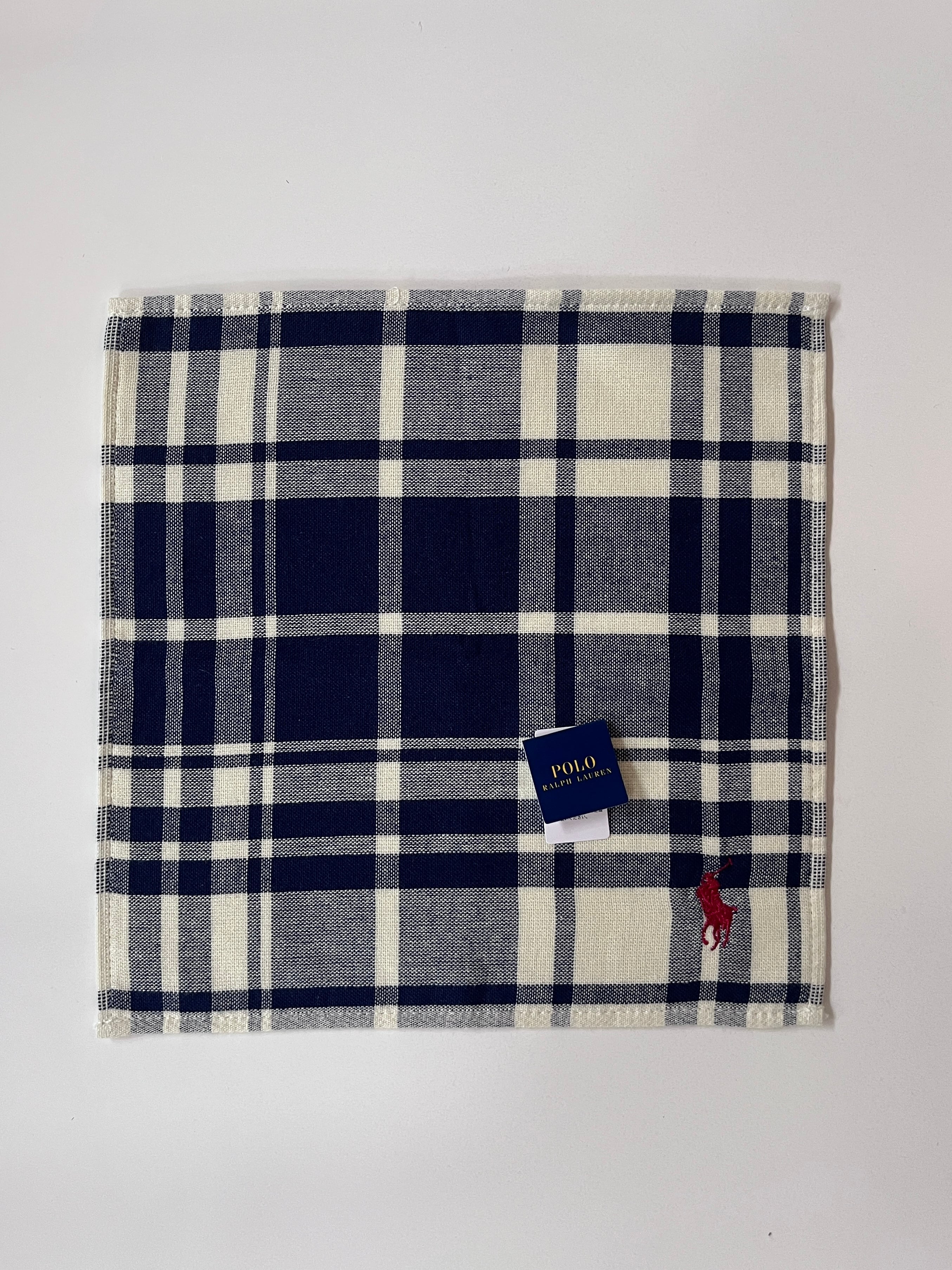 ポロラルフローレン POLO RALPH LAUREN チェック柄 タオルハンカチ
