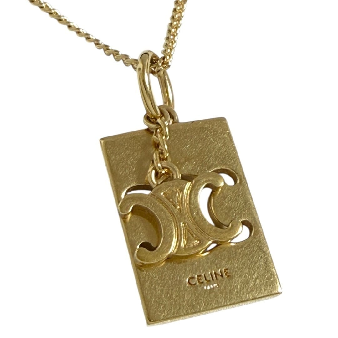 超希少・男女兼用】セリーヌ ヴィンテージ ネックレス サークルリンク