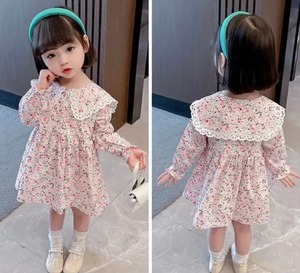 2色 子供服 80〜130 フラワー ミディ丈 ワンピース ドレス フリル 花柄 フレアスカート 送料無料 キッズ ピンク グリーン キッズコーデ キッズファッション キッズドレス キッズ 可愛い きれいめ エレガント クルーネック 春 秋 冬 ガーリー 韓国系 お出かけ 外出 きれいめカジュアル 着回し ファッション デート コーディネート 重ね着 休日 特別な日 お祝い 記念日 カジュアル 普段着 春コーデ 冬コーデ 秋コーデ 韓国 おしゃれ シンプル ゆったり 韓国ファッション ワンポイント コーデ