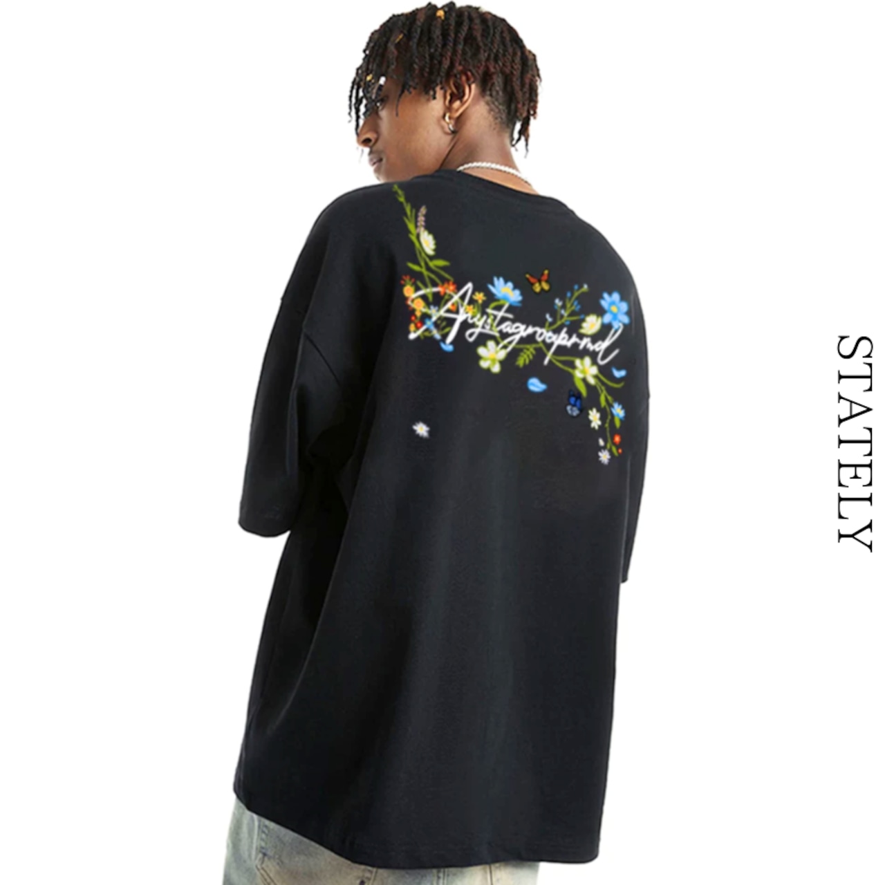 Floral Script Tee/2color_T307・画像6