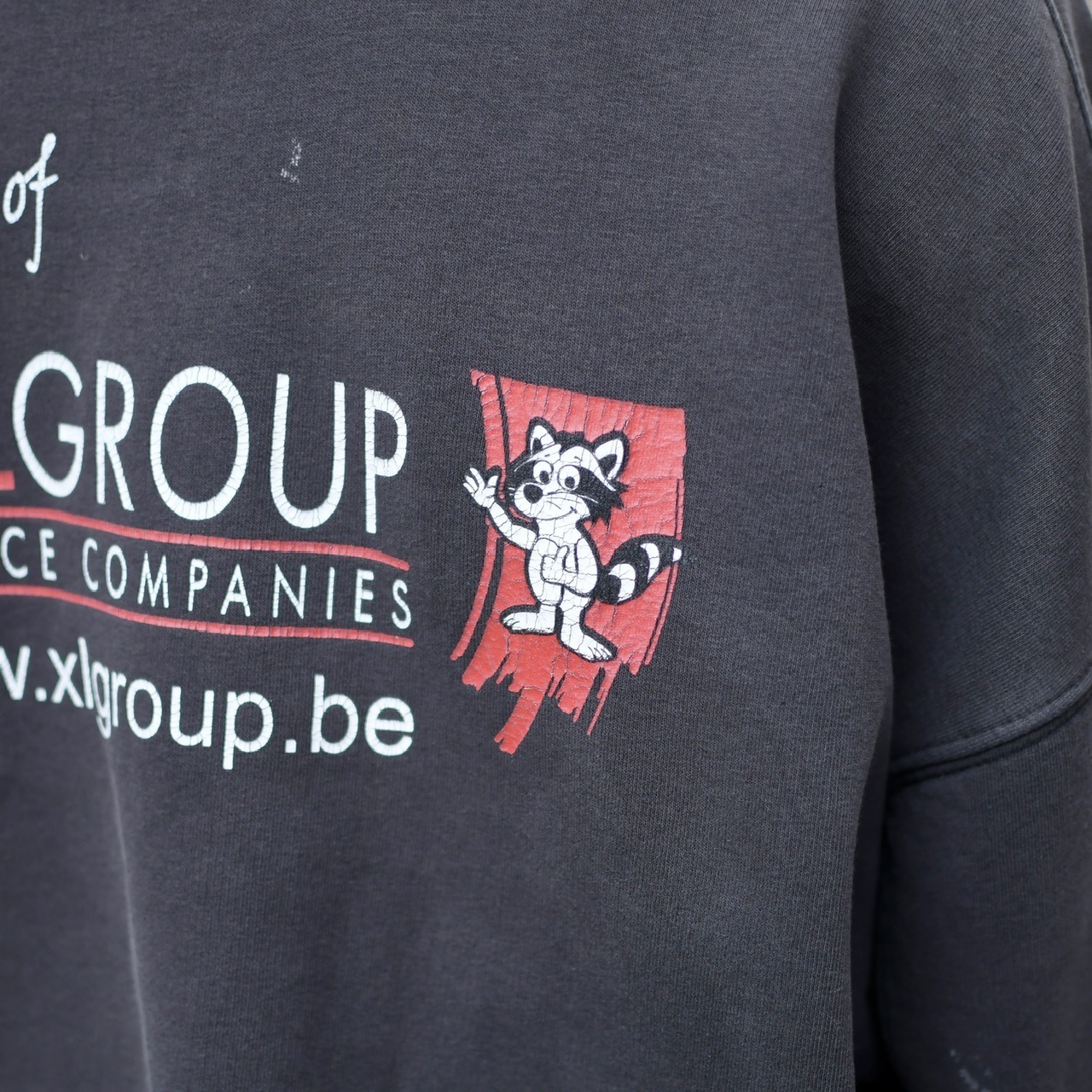 fox print fade peinted sweat