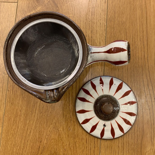 【波佐見焼】【福十草】【急須】赤　280cc