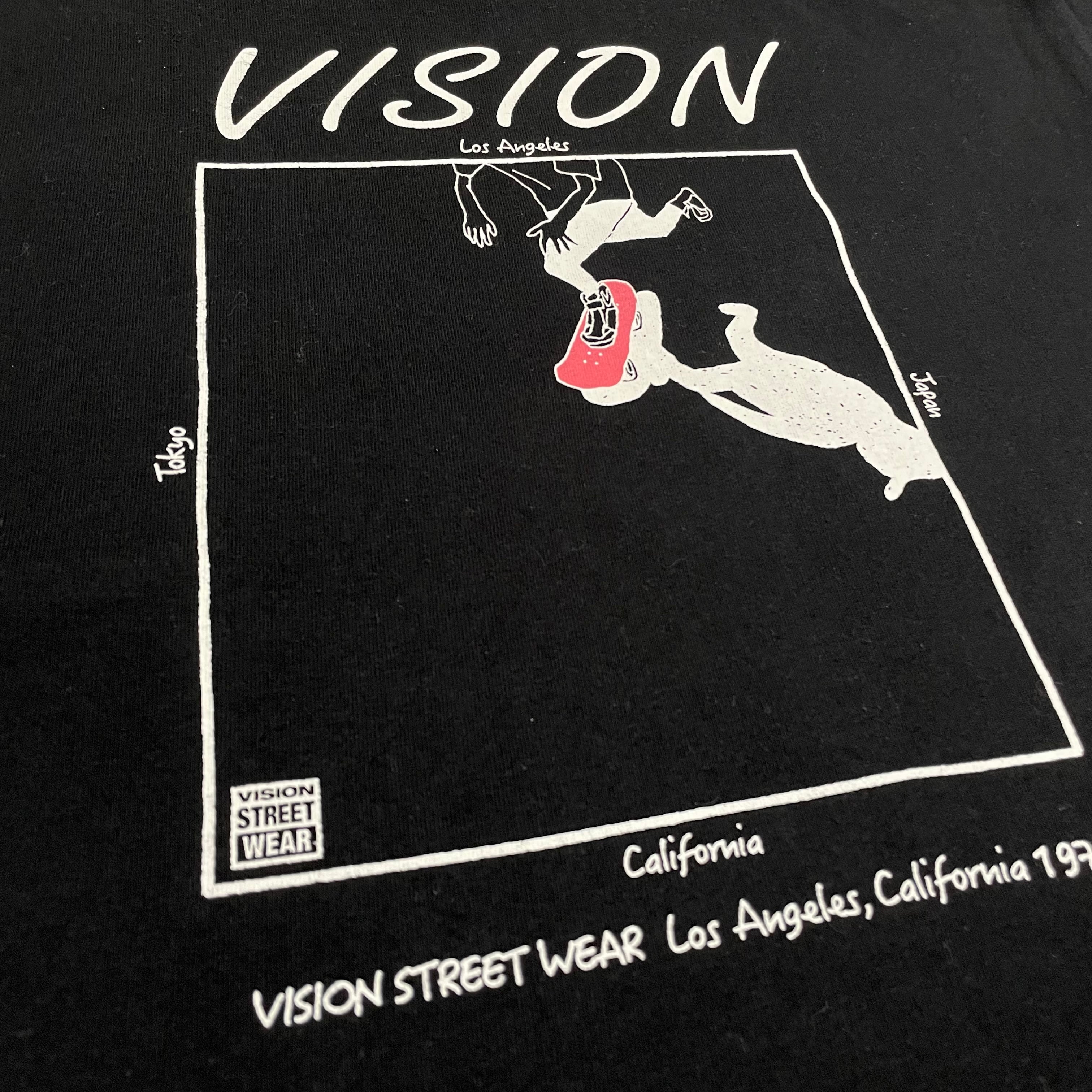 VISION STREET WEAR】刺繍ロゴ バックプリント Tシャツ ストリート ...