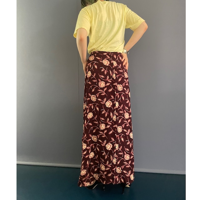 US flower wine skirt