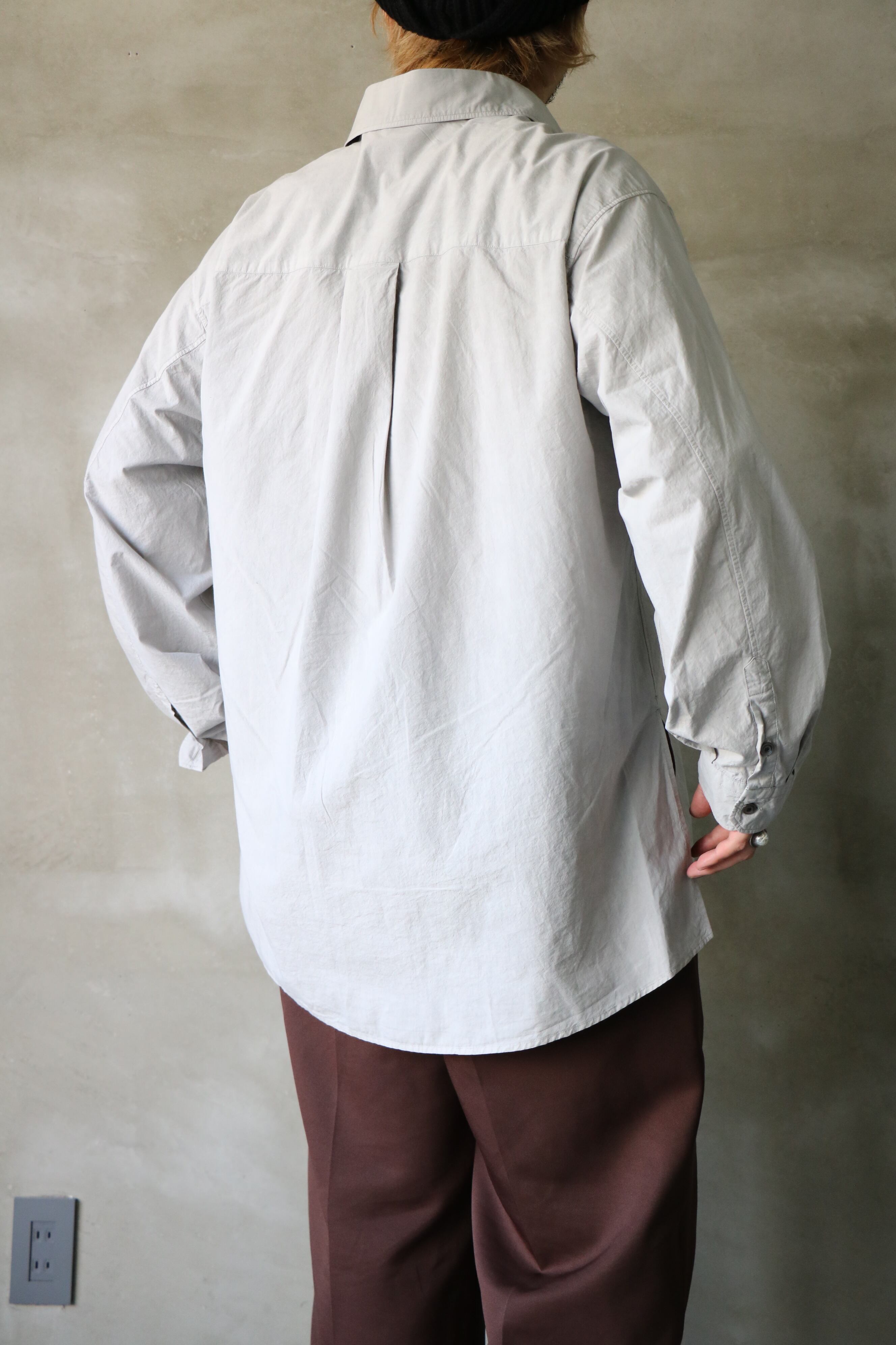 Ancellm / DYED SHRINK OVER SHIRT / ANC-SH54 / アンセルム ダイド 