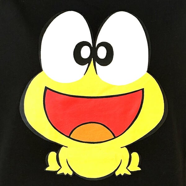 ど根性ガエル ピョン吉ごきげん Tシャツ(ブラック) LLサイズ アパレル