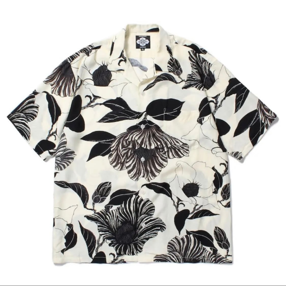 GAKKIN × BUDSPOOL 廻り花HAWAIIAN SHIRT 舐達磨-