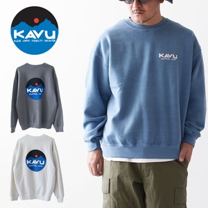 KAVU [カブー] Circle Logo Sweat [19821929] サークルロゴスウェット・スウェット・トレーナー・プリントスウェット・バックプリント・MEN'S [2023AW]