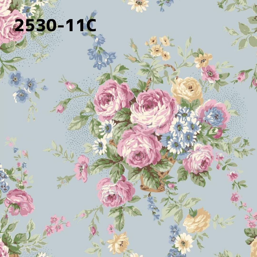 薔薇柄＊生地 Roses map