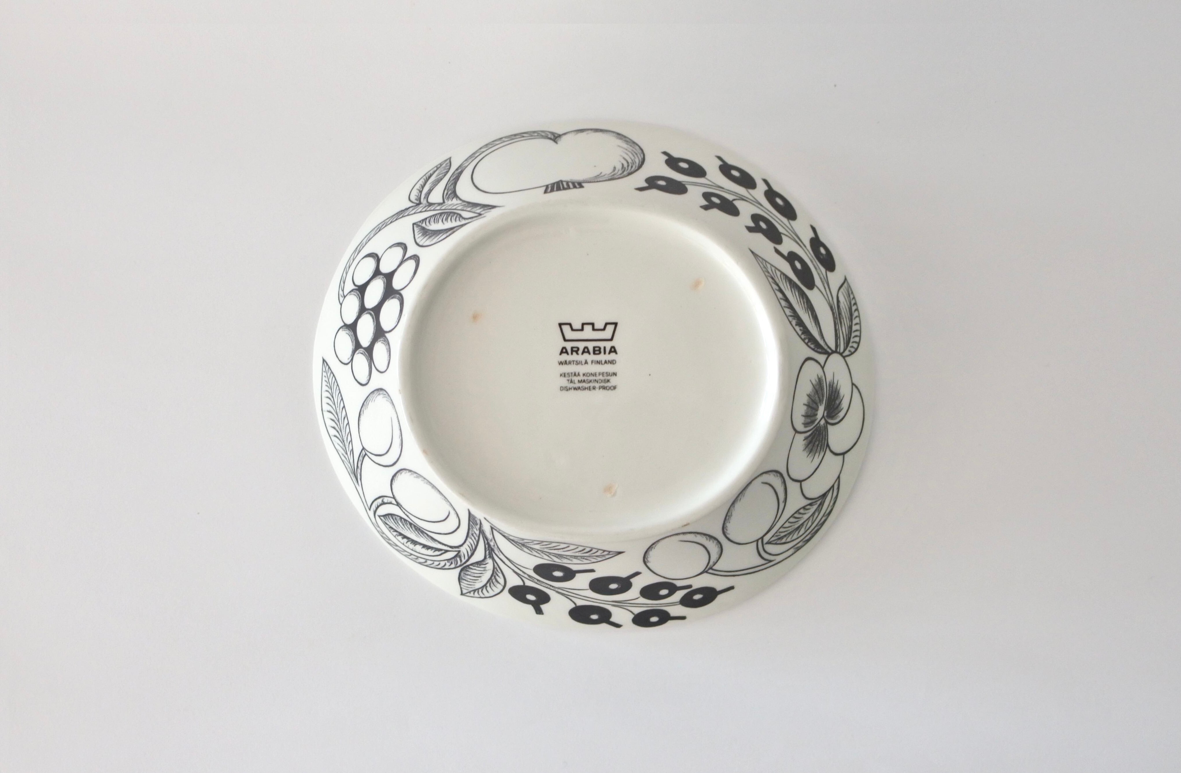 vintage ARABIA PARATIISI musta ovai bowl / ヴィンテージ アラビア パラティッシ ブラック オーバルボウル | cotory powered by BASE