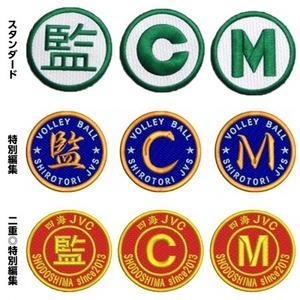 特別編集　単品　ワッペン直径：φ 8cm　裏安全ピン