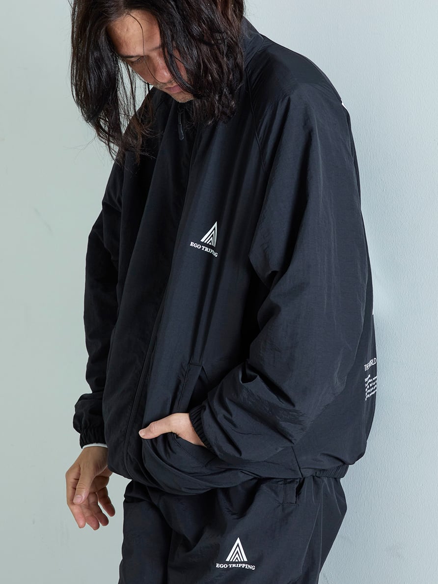 EGO TRIPPING (エゴトリッピング) DAYGLYDE JACKET トラックジャケット / BLACK 616515-05