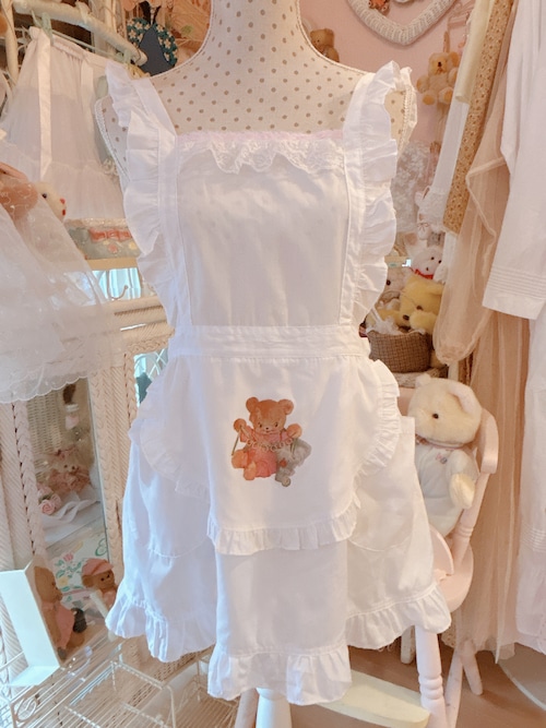 Bear decal apronの画像