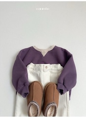 〖取寄〗韓国子供服 / 26winter / minirobe / ツートントレーナー / キッズ *S~XL*