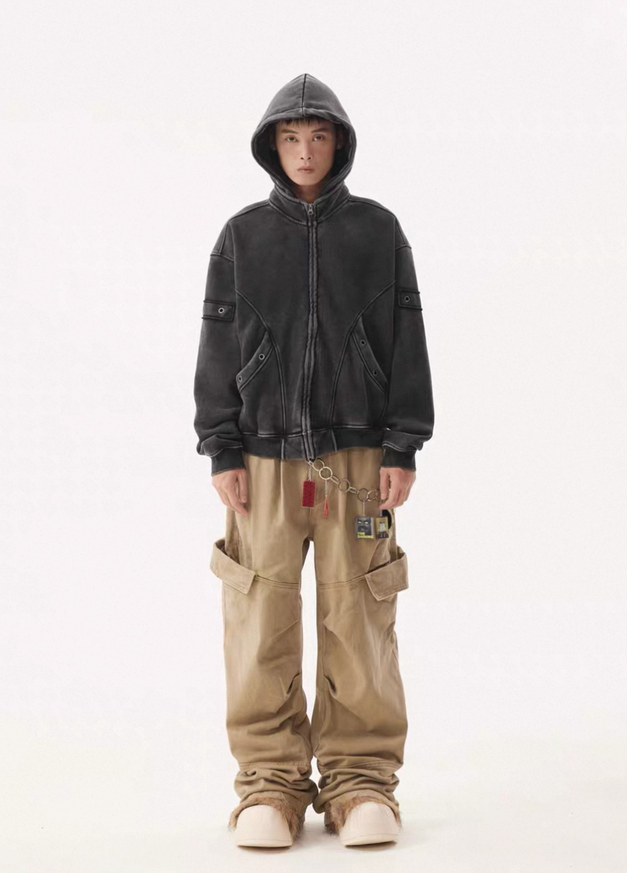 Vintage Arc Zip Hoodie