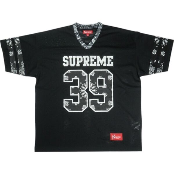 Size【M】 SUPREME シュプリーム 25SS Bandana Football Jersey Black
