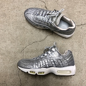 NIKE/AIR MAX 95 ANNIVERSARY PURE PLATINUM/27.5cm/エアマックス95アニバーサリーピュアプラチナ/シルバー/818721-001/2015年/スニーカー/ナイキ