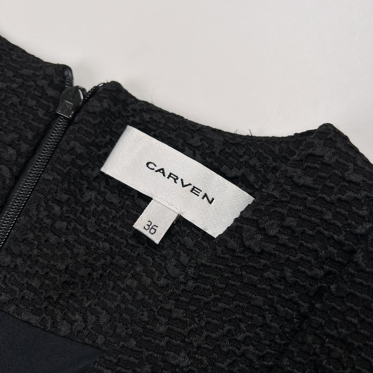 CARVEN カルヴェン デザイン ノースリーブ ワンピース ドレス サイズ 36 /ブラック/ブルーベルジャパン
