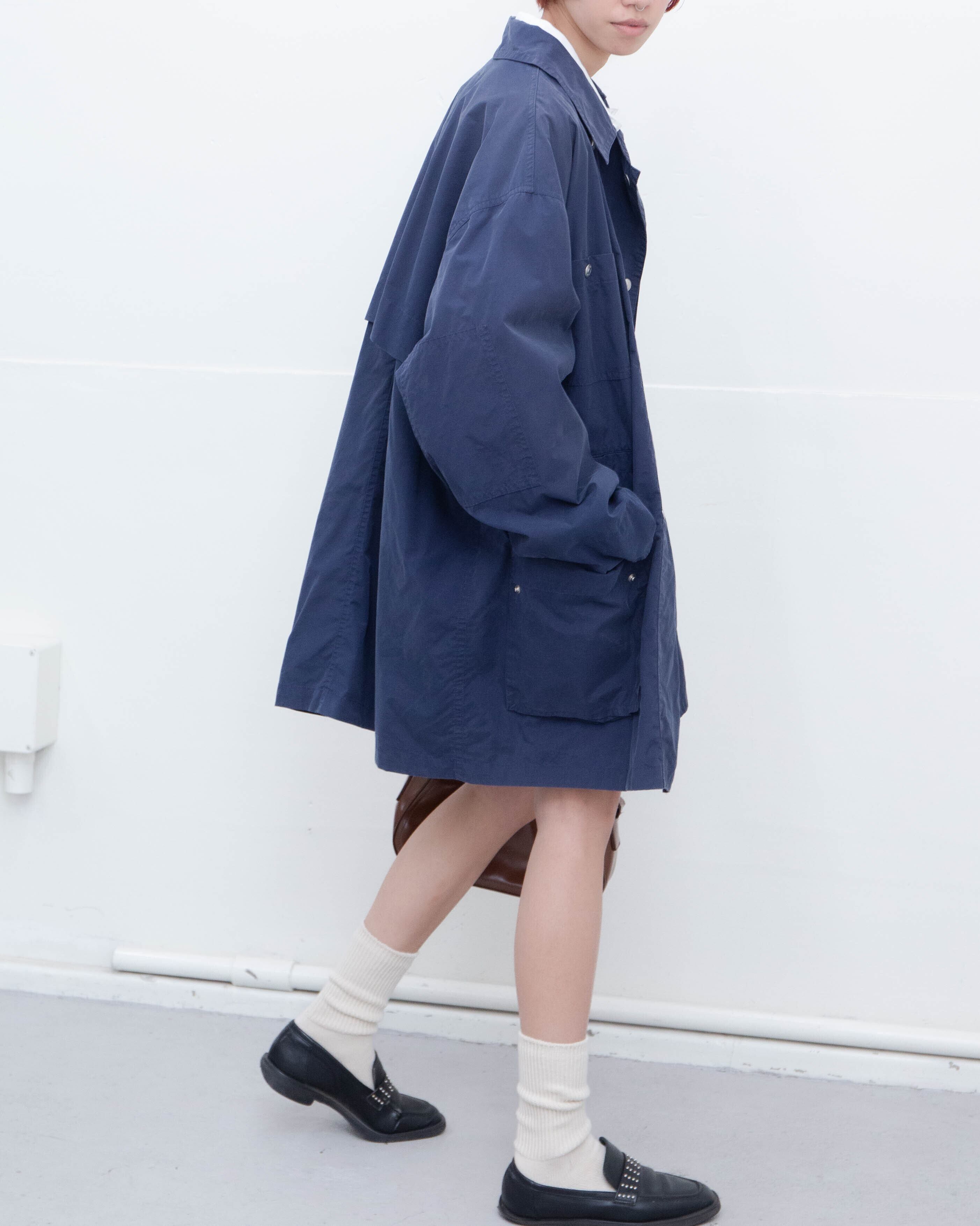 1990s Euro vintage - multi pockets wide coat | LUIK FINN